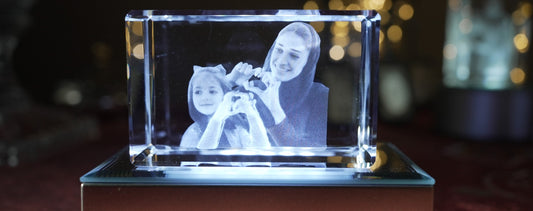 Preserving Memories: How Almasa 3D's Custom Crystal Engravings Honor Parenthood