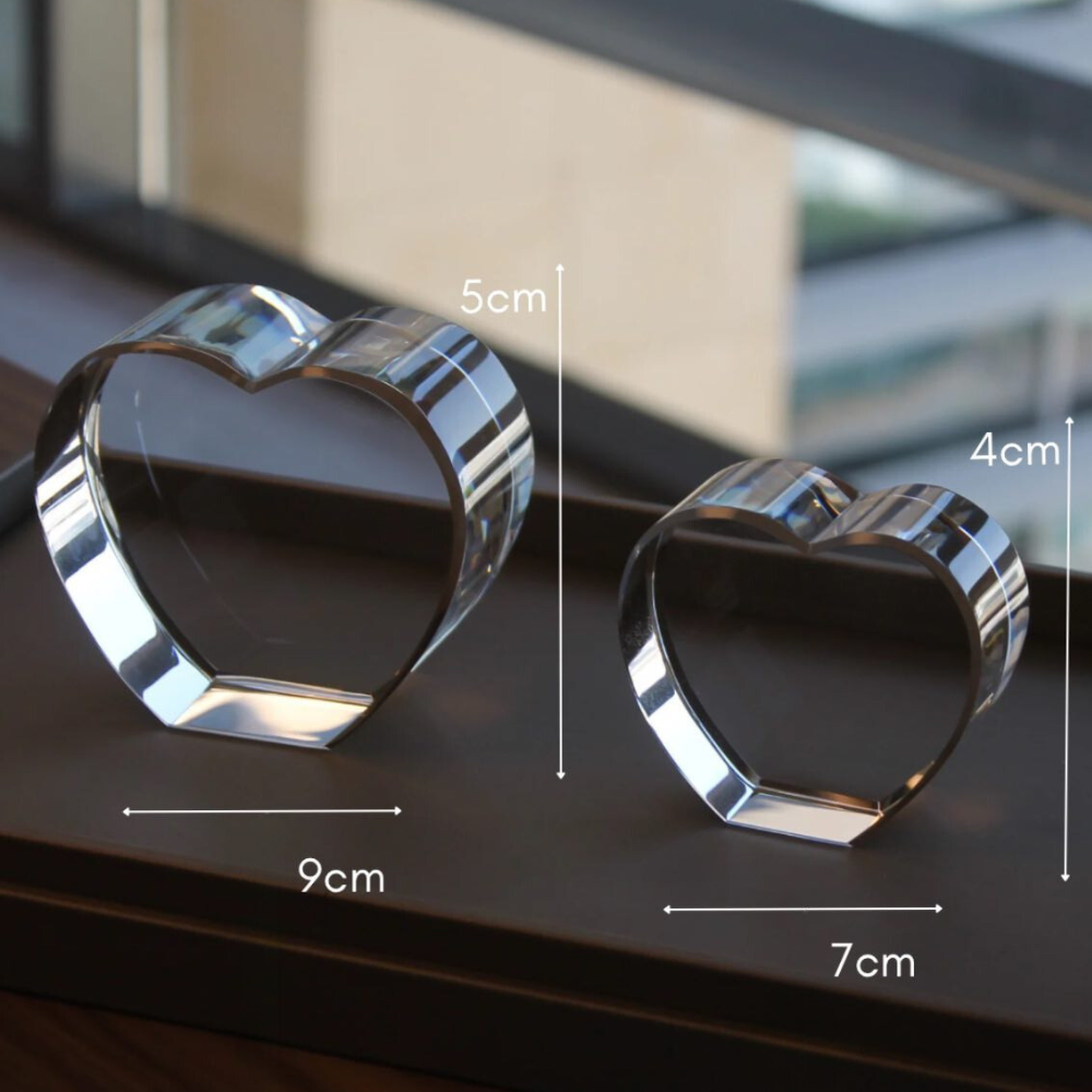 كريستالة على شكل قلب